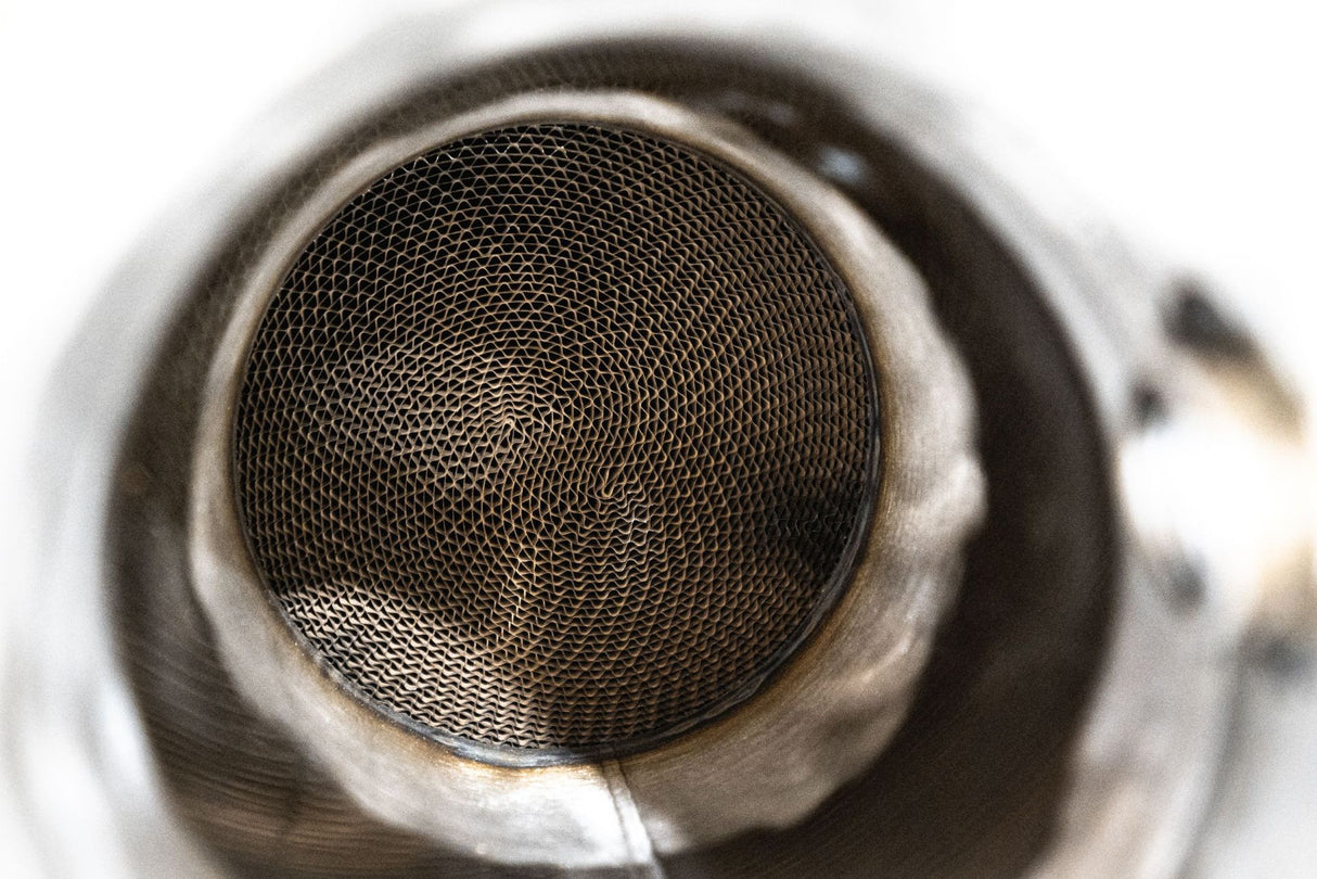 Aulitzky Exhaust | ECE Downpipe 3,54" (90mm) mit Sport-Kat | passend für BMW M140i/M240i inkl. xDrive non OPF F20 F21 F22 340PS B58