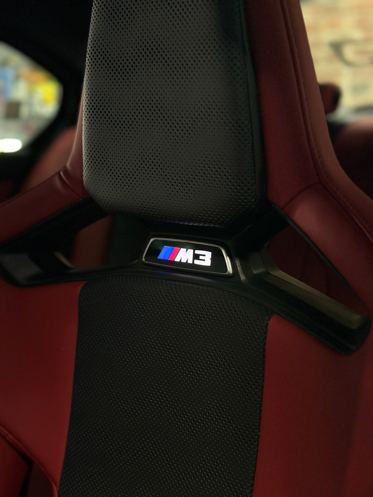 SITZLOGO BELEUCHTET NACHTS NACHRÜSTUNG BMW M2 M3 M4 M5 M8 G80 G82 F90 F87 F80 F82 F83