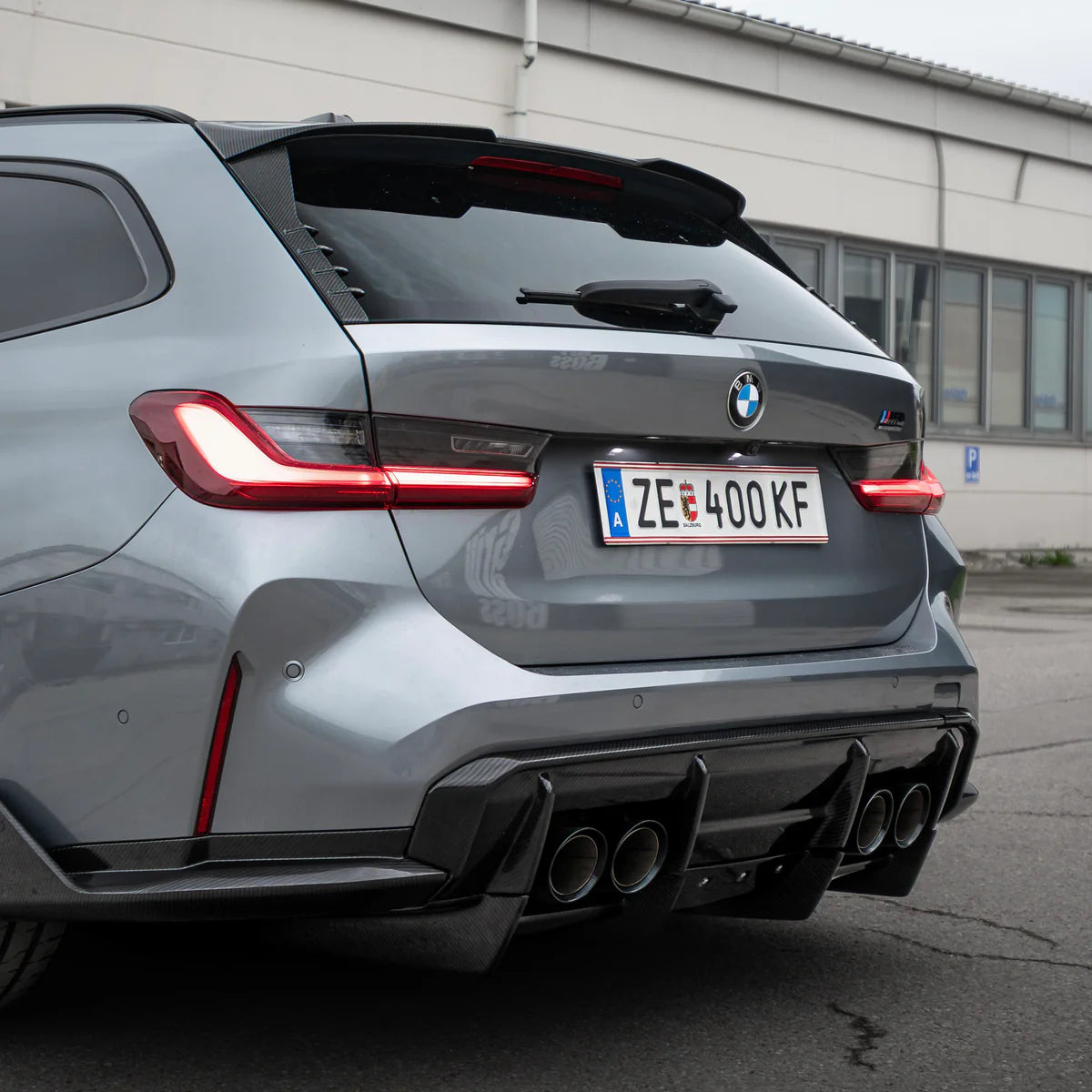CARBON Heckspoiler 3-teilig passend für BMW M3 Touring G81 | inkl. TÜV