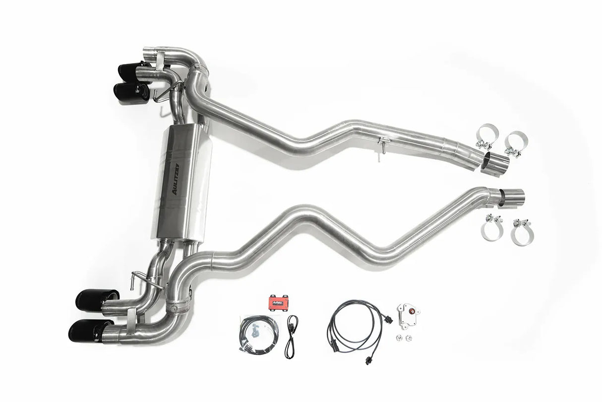 Aulitzky Exhaust | ECE Endschalldämpfer mit Klappensteuerung | BMW M340i M440i xDrive OPF G20 G21 G22 G23 B58