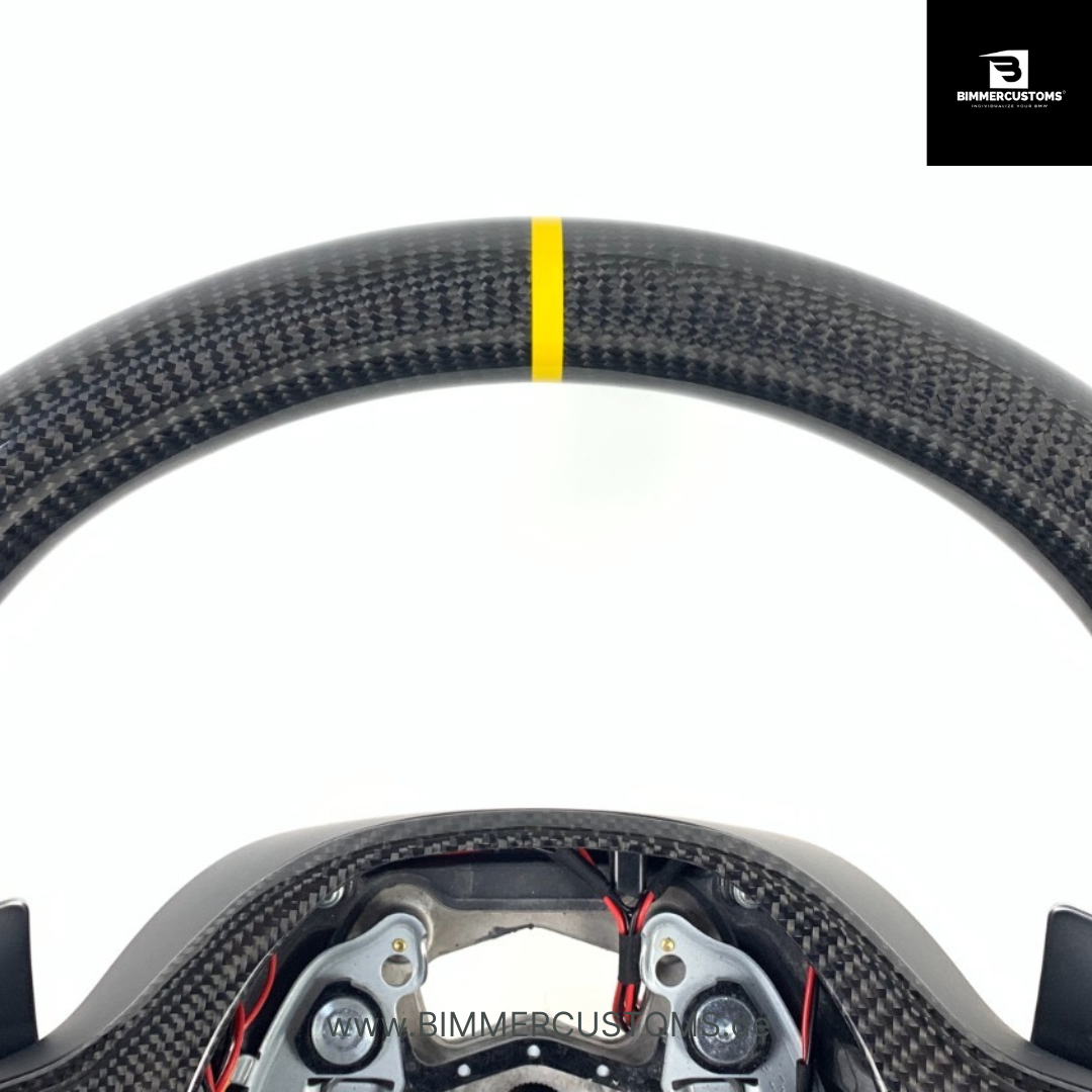 BIMMERCUSTOMS CARBON LEDER LENKRAD PASSEND FÜR BMW F40 G20 G21 G26 G80 G81 G82 G87 G83 F90