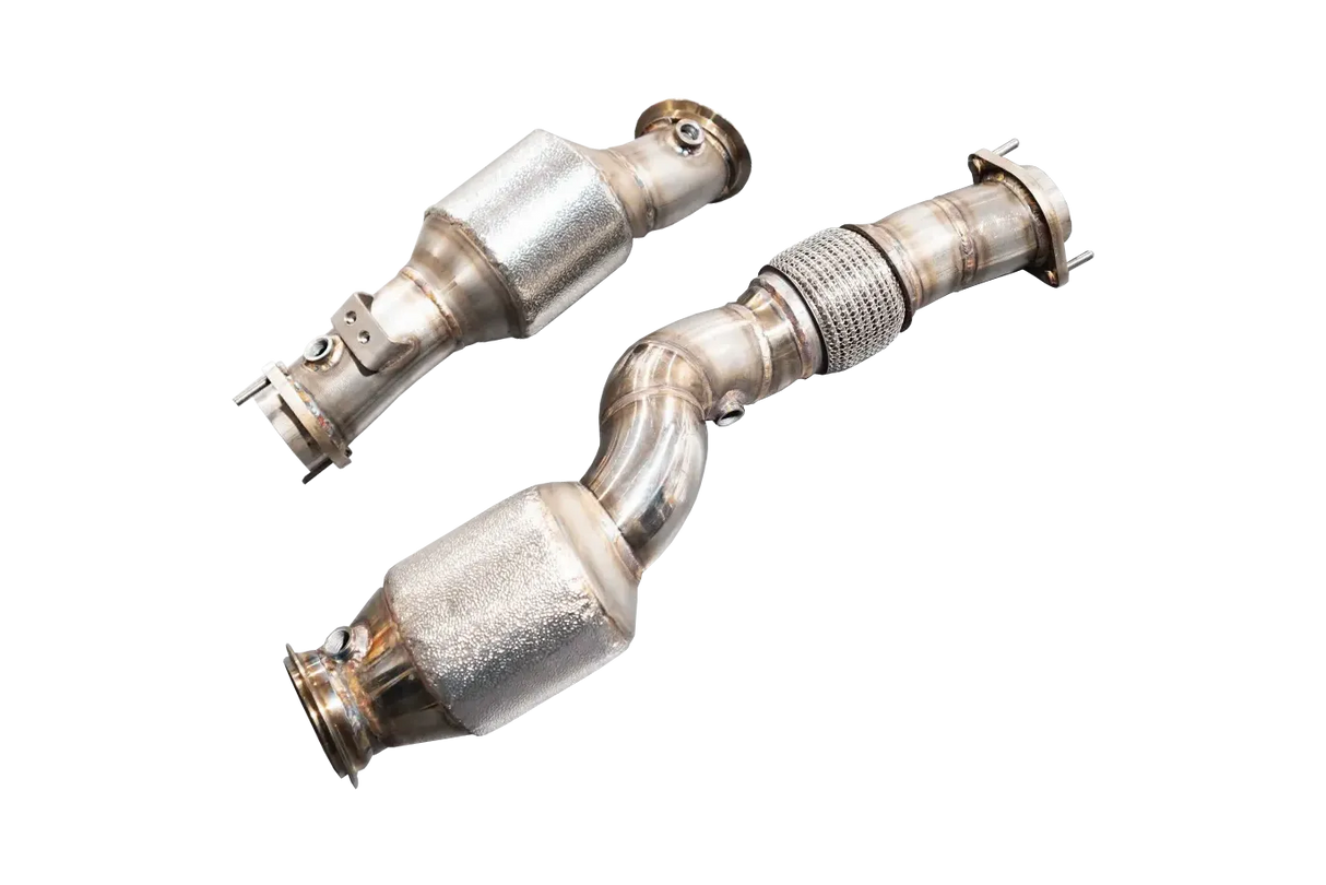 Aulitzky Exhaust | ECE Downpipe mit Sport-Kat | passend für BMW M2 M3 M4 inkl. Competition G80 G81 G82 G83 G87 S58