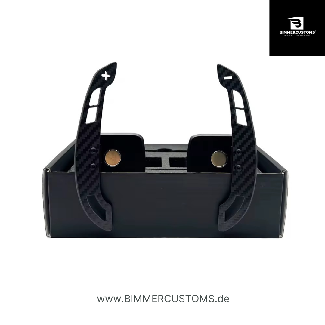 BIMMERCUSTOMS Magnetische Schaltwippen Race Style (Shift Paddles) FÜR BMW F- & G-Serie F20 F30 F32 F80 F82 F87 G87 G80 G82 G20 G30 F90