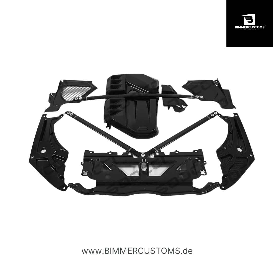 Carbon Engine Bay Upgrade Kit – Passend für BMW G87 / G80 G81 / G82 G83 (S58) | BIMMERCUSTOMS