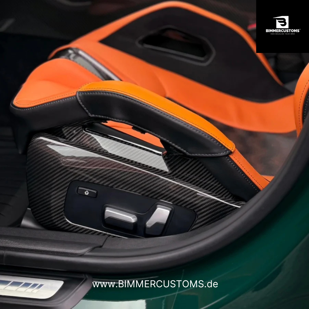 Carbon Sitzseitenteile Seat Cover – passend für BMW M3 G80 / G81 / M4 G82 G83 | BIMMERCUSTOMS