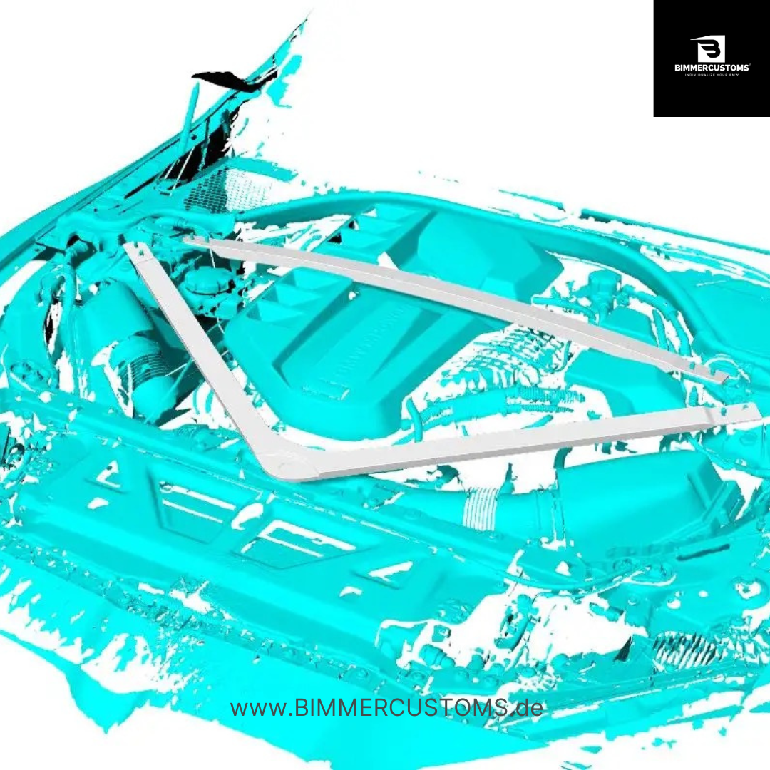 BIMMERCUSTOMS MOTOR VERSTREBUNG VERSTEIGUNG BRACE KIT PASSEND FÜR BMW M2 G87 M3 G80 G81 M4 G82 G83