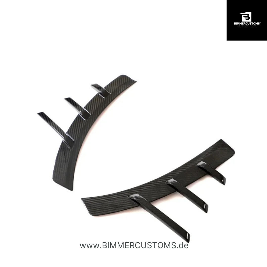 BIMMERCUSTOMS ZIERBLENDE SPLITTER CANARDS KOTFLÜGEL SEITENWAND HINTEN PERFORMANCE PASSEND FÜR BMW G87 M2