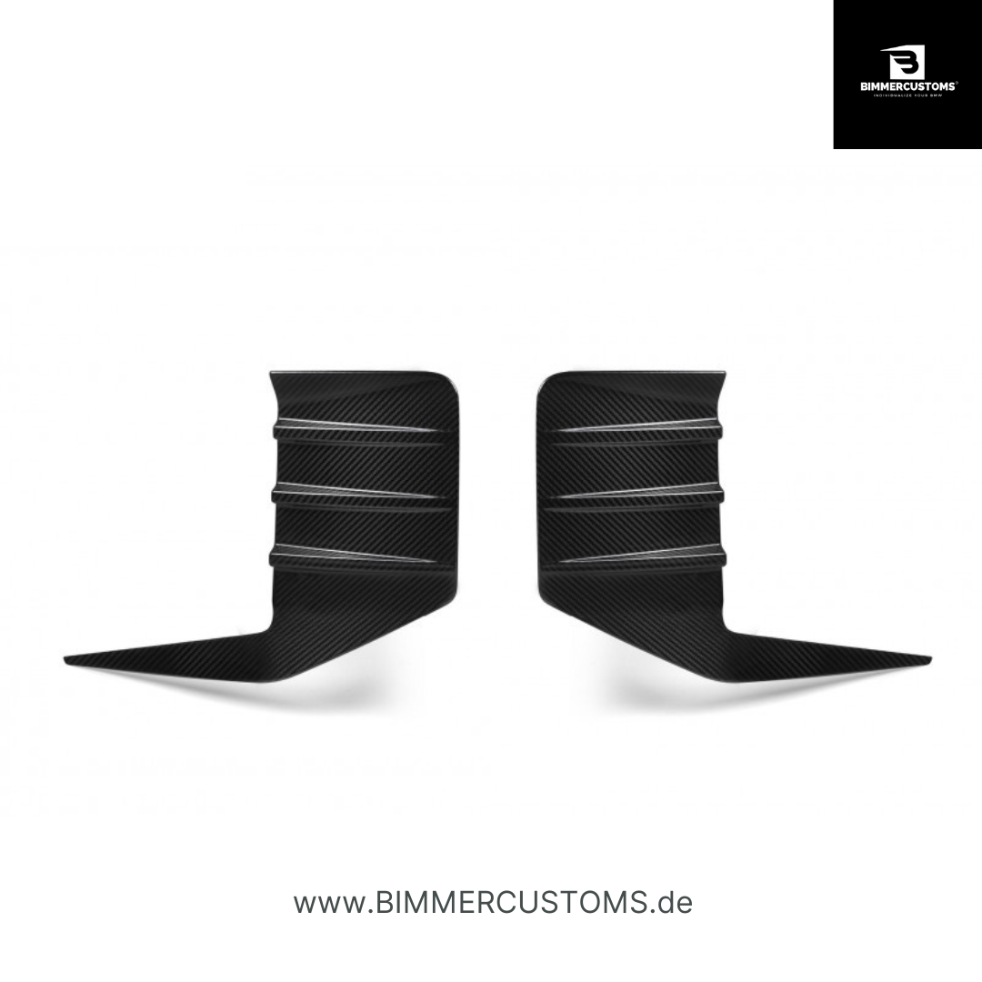 BIMMERCUSTOMS HECKAUFSATZ SPLITTER CANARDS KOTFLÜGEL SEITENWAND HINTEN PERFORMANCE VOLLCARBON PASSEND FÜR BMW G87 M2