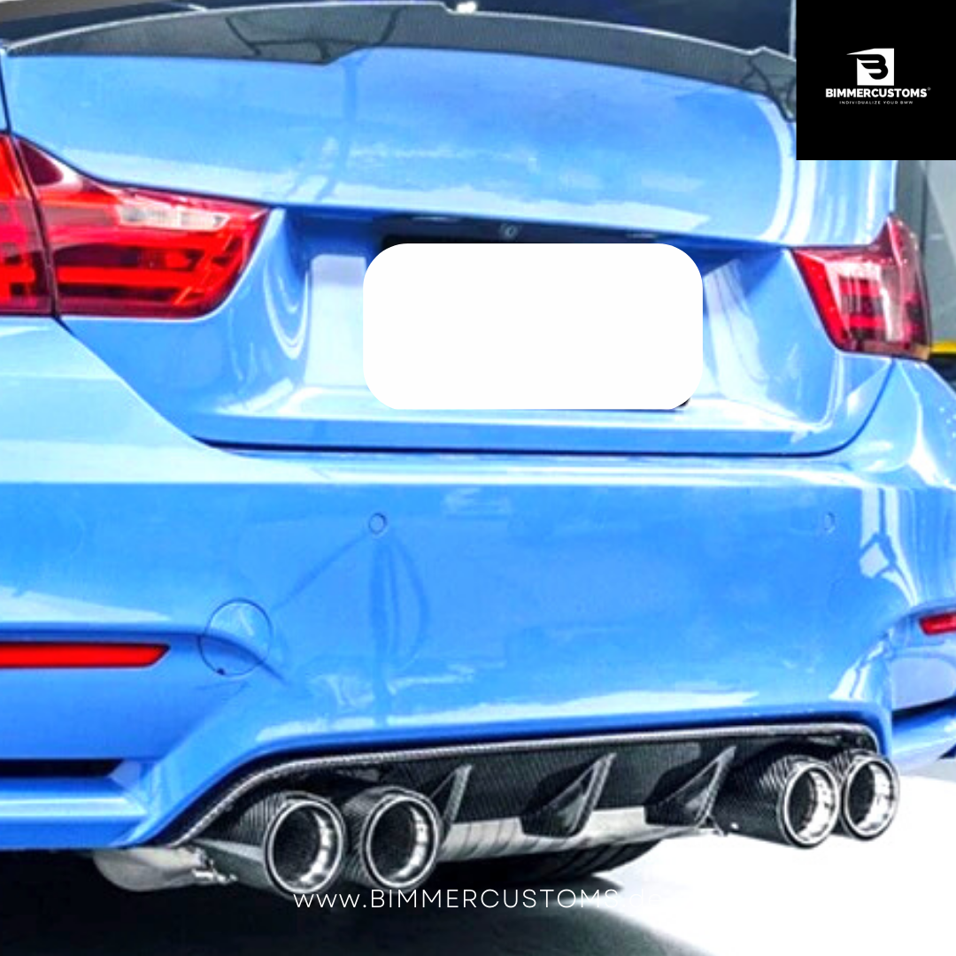 BIMMERCUSTOMS CARBON DIFFUSOR PERFORMANCE STYLE PASSEND FÜR BMW M3 M4 F80 F82 F83