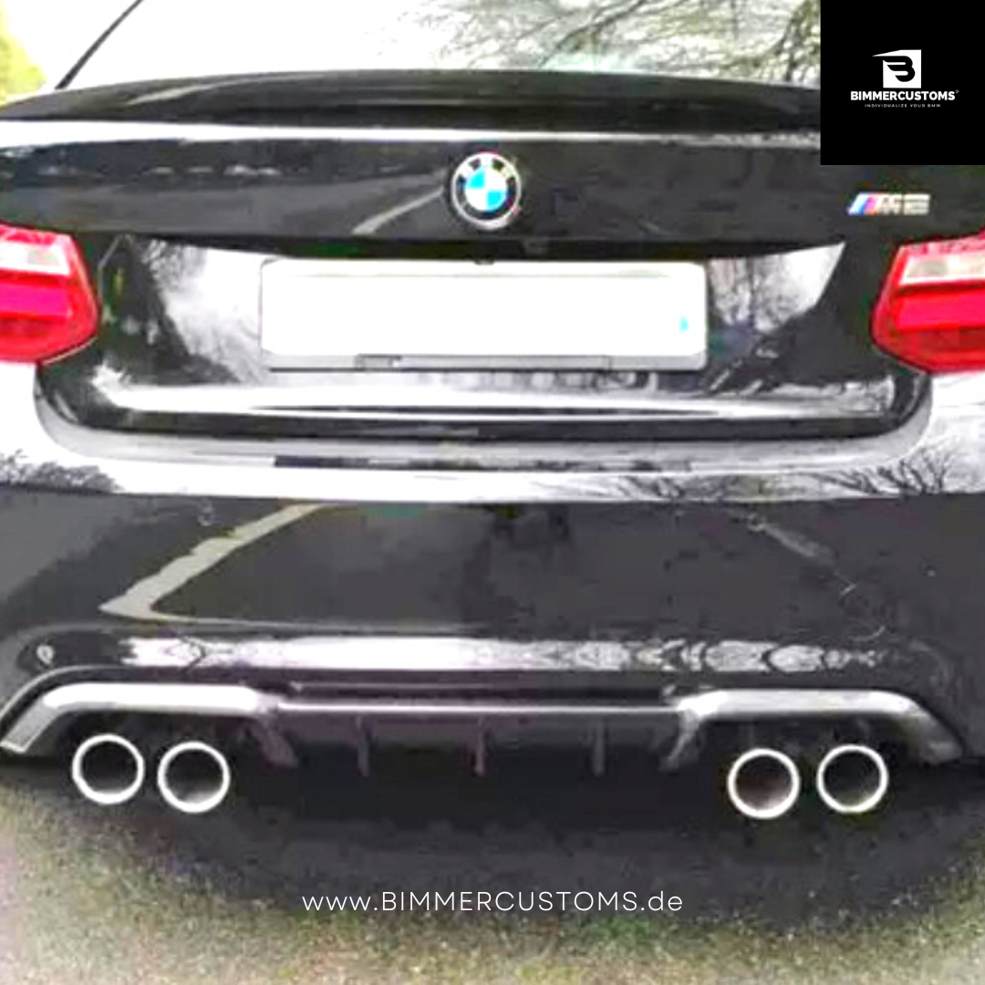 BIMMERCUSTOMS CARBON HECK DIFFUSOR PERFORMANCE STYLE PASSEND FÜR BMW M2 + M2 Competition F87