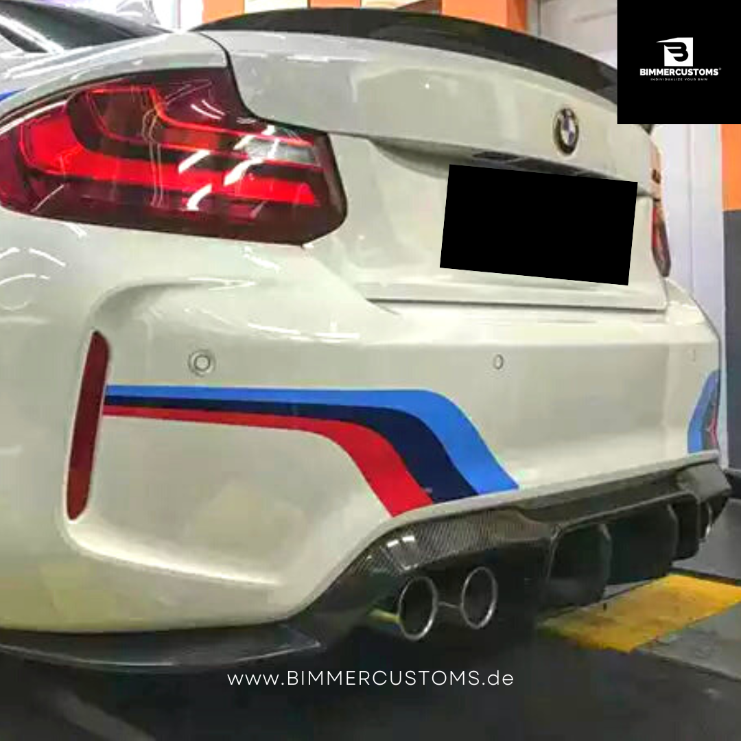BIMMERCUSTOMS CARBON HECK DIFFUSOR VOR SYTLE PASSEND FÜR BMW M2 F87 M2 COMPETITION F87