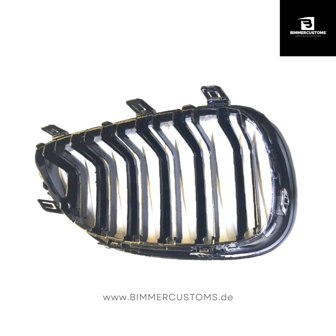 BIMMERCUSTOMS BLACK LINE DOPPELSTEG NIEREN ZIERGRILL PASSEND FÜR BMW 5er E60 E61