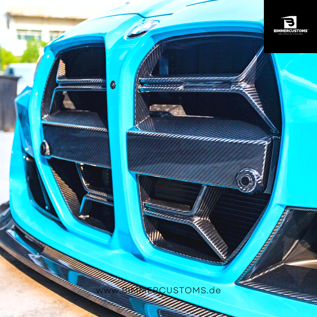 BIMMERCUSTOMS CARBON NIEREN CSL STYLE FRONTGRILL PASSEND FÜR BMW M3 M4 G80 G82 G83