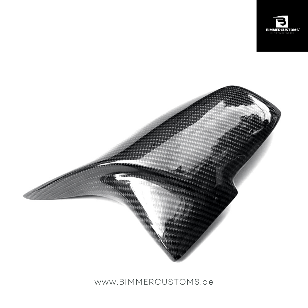 BIMMERCUSTOMS ECHT CARBON SPIEGEL KAPPEN PASSEND FÜR BMW 1er 2er 3er 4er F20 F21 F22 F30 F31 F32 F36
