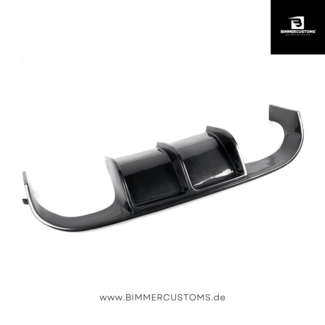BIMMERCUSTOMS CARBON DIFFUSOR HECKEINSATZ V STYLE PASSEND FÜR BMW M3 M4 F80 F82 F83
