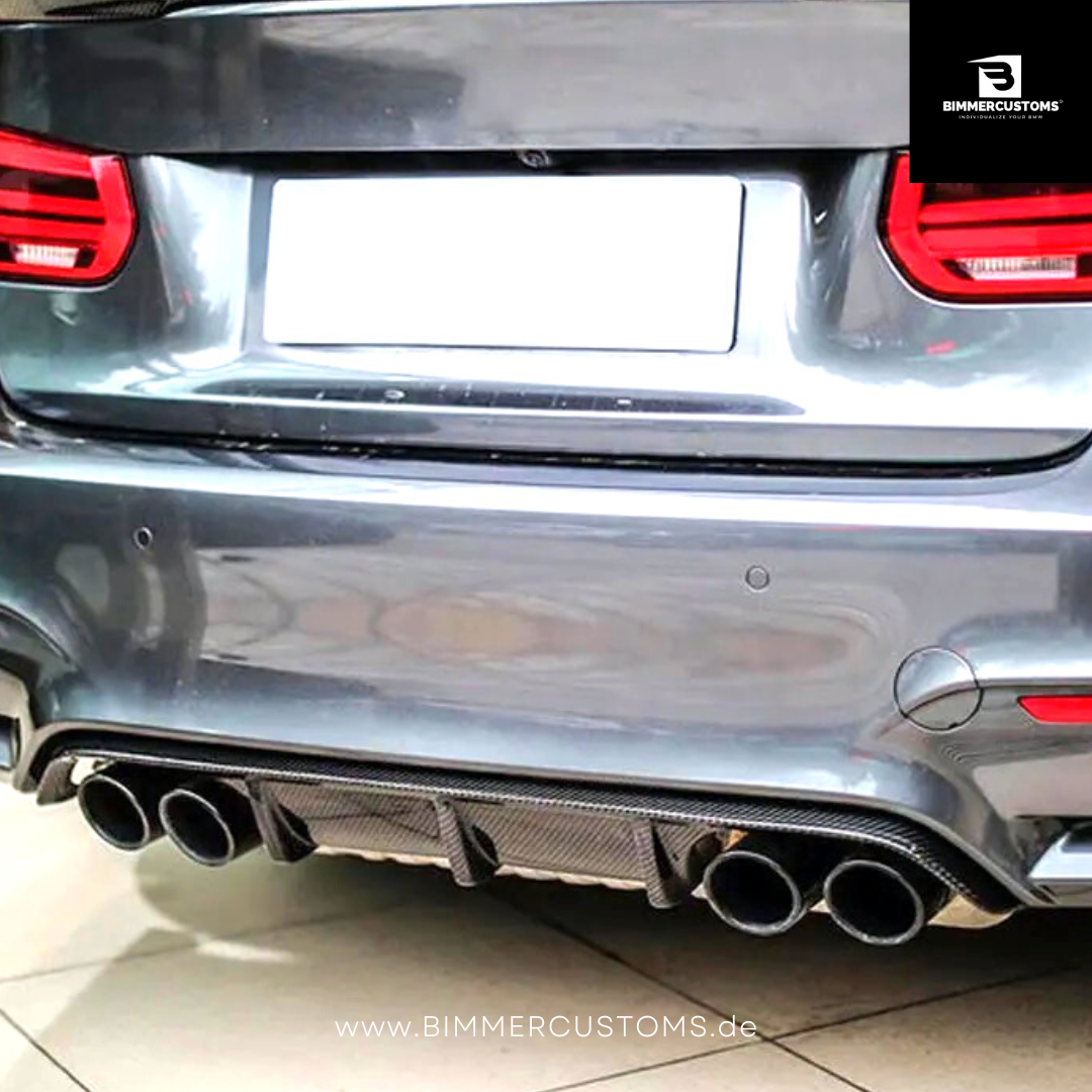 BIMMERCUSTOMS CARBON DIFFUSOR PERFORMANCE STYLE PASSEND FÜR BMW M3 M4 F80 F82 F83