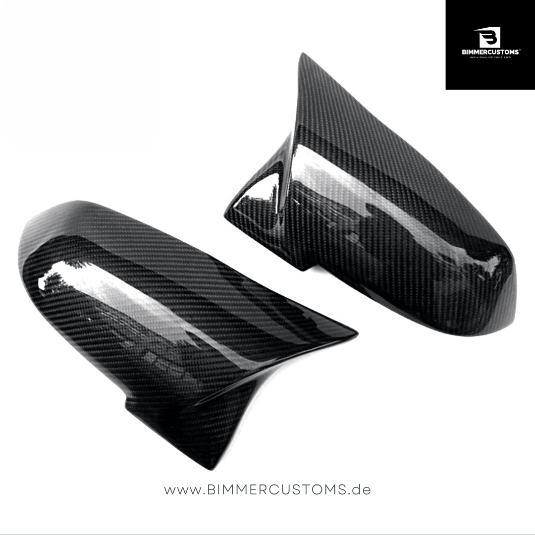 BIMMERCUSTOMS ECHT CARBON SPIEGEL KAPPEN PASSEND FÜR BMW 1er 2er 3er 4er F20 F21 F22 F30 F31 F32 F36