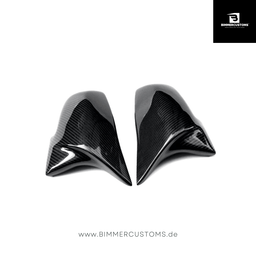 BIMMERCUSTOMS ECHT CARBON SPIEGEL KAPPEN PASSEND FÜR BMW 1er 2er 3er 4er F20 F21 F22 F30 F31 F32 F36