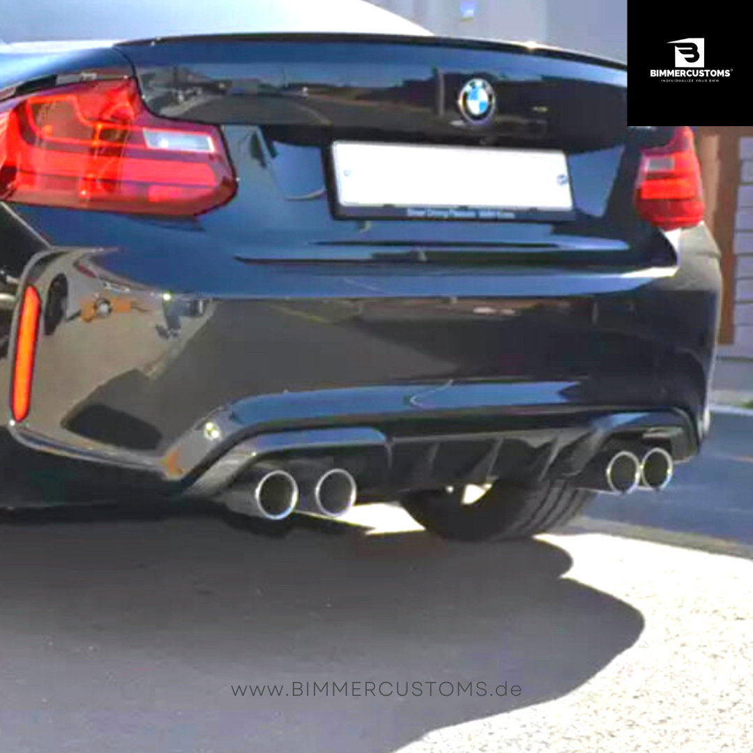 BIMMERCUSTOMS CARBON HECK DIFFUSOR PERFORMANCE STYLE PASSEND FÜR BMW M2 + M2 Competition F87