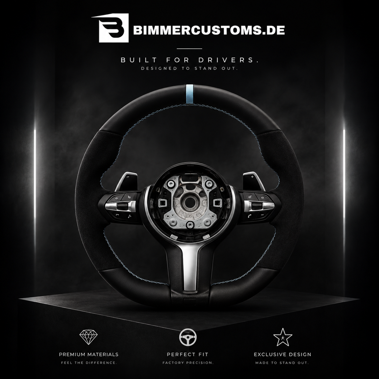 Performance Lenkrad für BMW F20 F22F30 F31 F87 F80 F82 F83 Reihe  – Individuell konfigurierbar